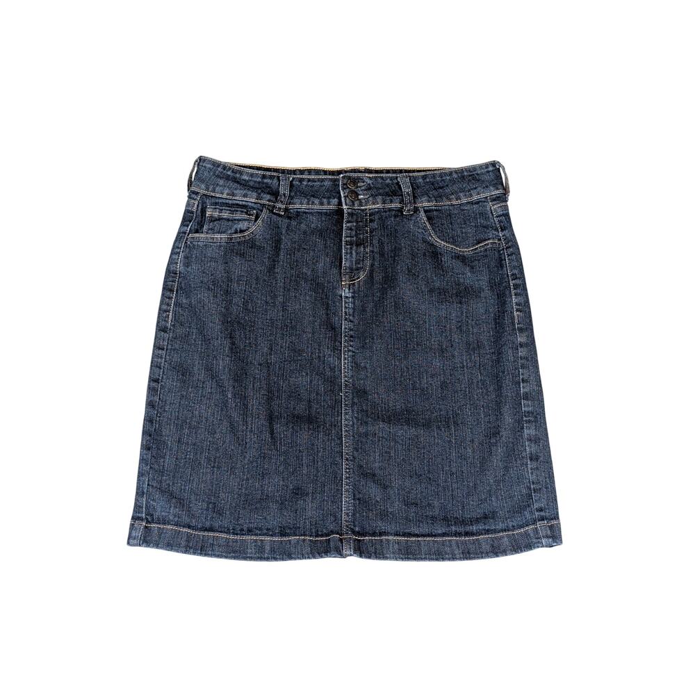 Old Navy Denim Pencil Skirt 10 Dark Wash Y2K Mall Fashion Staple Coastal Cowgirl